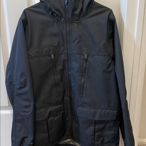 Men's Black Hooded Jacket